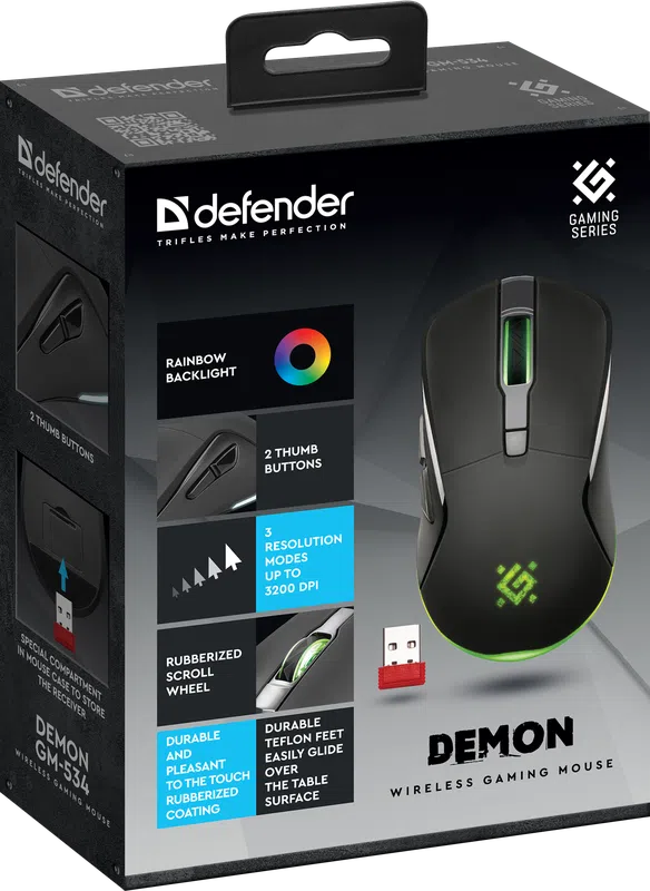 Defender - Беспроводная игровая мышь Demon GM-534