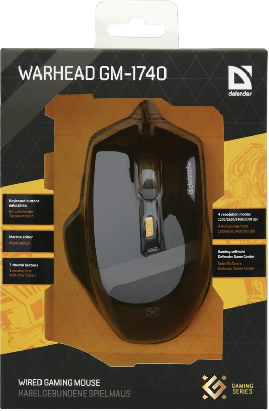 Defender - Проводная игровая мышь Warhead GM-1740