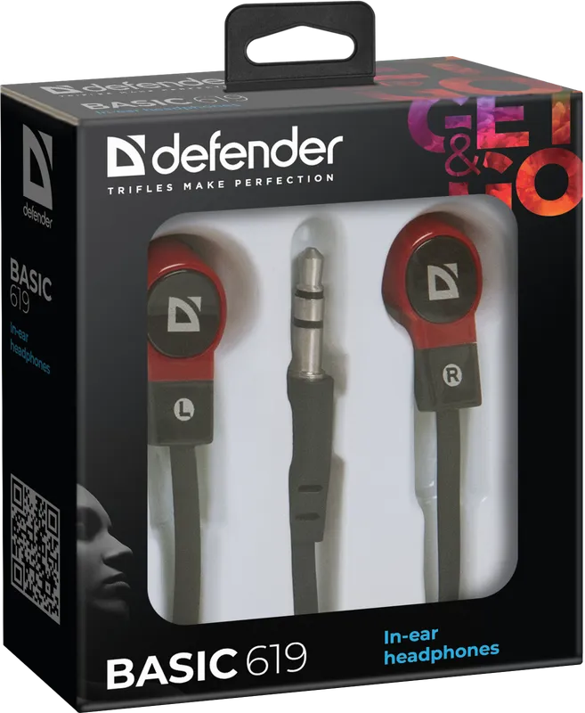 Defender - Наушники вставки Basic 619