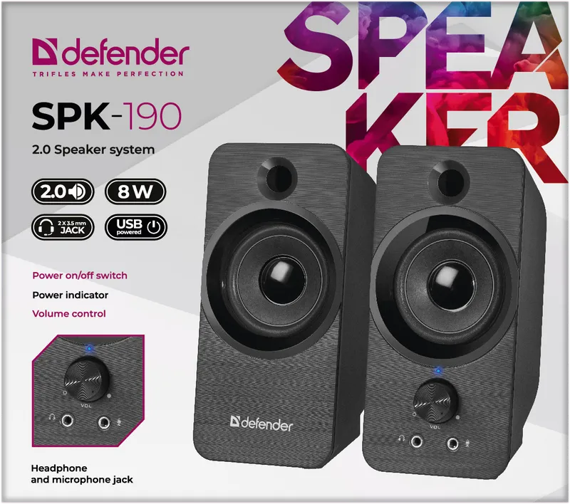 Defender - Акустическая 2.0 система SPK-190