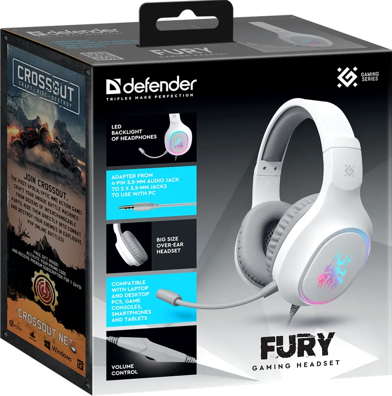 Defender - Игровая гарнитура Fury
