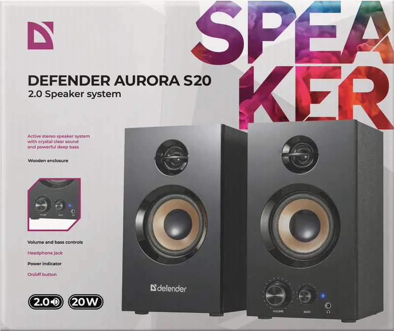 Defender - Акустическая 2.0 система Aurora S20
