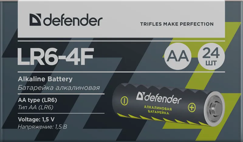 Defender - Батарейка алкалиновая LR6-4F