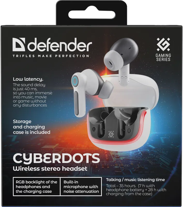 Defender - Беспроводная гарнитура CyberDots 290