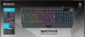 Defender - Проводная игровая клавиатура Moldtaur GK-116