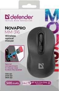 Defender - Беспроводная оптическая мышь NovaPro (НоваПро) MM-316