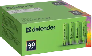 Defender - Батарейка алкалиновая LR6-4S Ecoline (Эколайн)