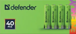 Defender - Батарейка алкалиновая LR6-4S Ecoline (Эколайн)