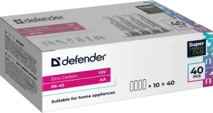 Defender - Батарейка солевая R6-4S Zinc (Цинк)