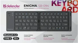 Defender - Беспроводная клавиатура Enigma SB-094