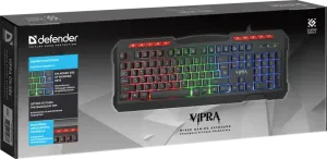 Defender - Проводная игровая клавиатура Vipra GK-586