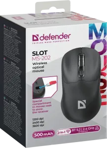 Defender - Беспроводная оптическая мышь Slot (Слот) MS-202