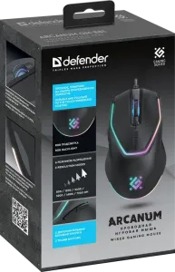 Defender - Проводная игровая мышь Arcanum (Арканум) GM-881