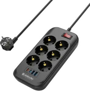 Defender - Удлинитель с сетевым фильтром ILS 447