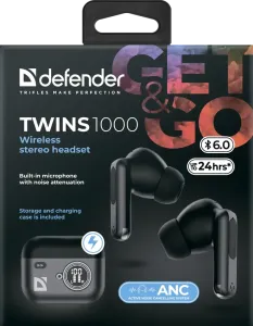Defender - Беспроводная гарнитура Twins 1000 (Близнецы)