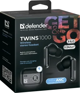 Defender - Беспроводная гарнитура Twins 1000 (Близнецы)