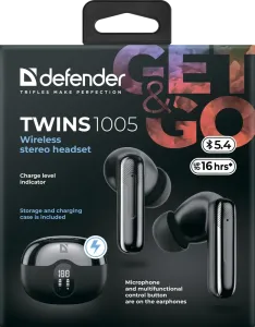 Defender - Беспроводная гарнитура Twins 1005 (Близнецы)