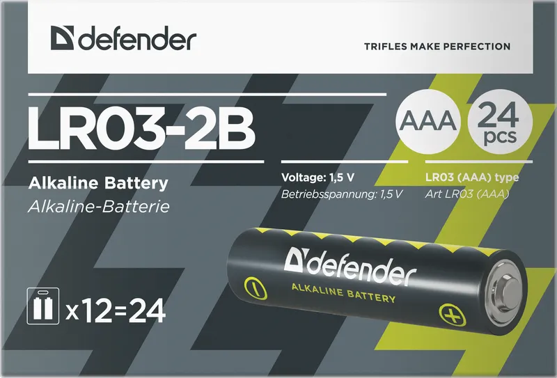 Defender - Батарейка алкалиновая LR03-2B