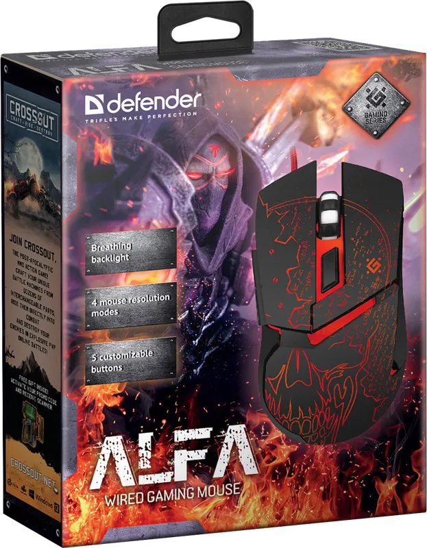 Defender - Проводная игровая мышь Alfa GM-703L