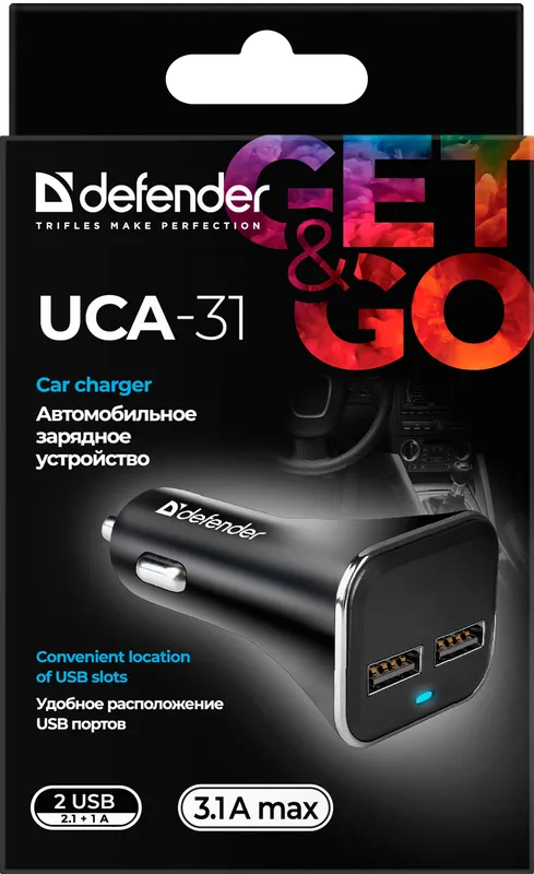 Defender - Автомобильное ЗУ UCA-31