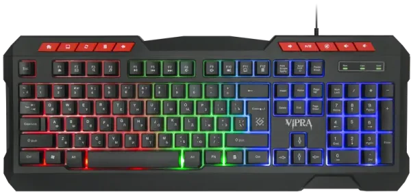 Defender - Проводная игровая клавиатура Vipra GK-586