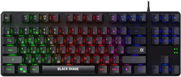 Defender - Проводная игровая клавиатура Black Shade ЧернаяТень GK-006